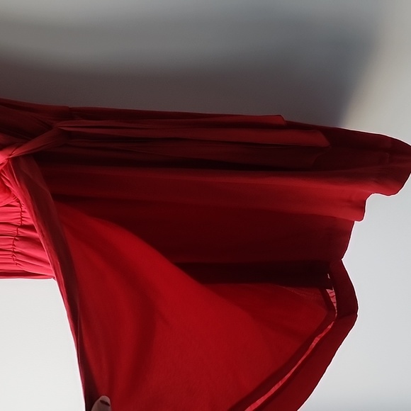 Zara Faux Wrap Tie Flowy Collared Tank Dress - Picture 3 of 6